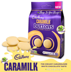 CADBURY CARAMILK GIANT BUTTONS GOLDEN CARAMEL CHOCOLATE 105g Birthday Present🍫