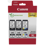 Canon 2 x PG-545XL + CL-546XL / 8286B013 CMYK XL rabattpaket - Original