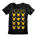 Pokemon - Pikachu Faces  - 3-4 Years - Unisex - New t-shirt - U777z