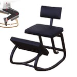 Chaise Ergonomique à Genoux, genouillère Ergonomique, Chaise berçante avec Correction de la Colonne vertébrale, Amovible et Lavable, améliore la Circulation Sanguine, idéale pour Le Bureau et la mais