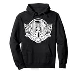 Born For A Purpose, To Ride it. USA American Flag Motorcycle Pullover Hoodie