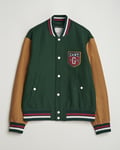 GANT Wool Varisty Jacket Tartan Green