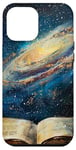 iPhone 14 Pro Max Book Galaxy Star Stars Pattern Print Case