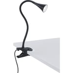 Trio Lighting Viper klemmelampe, sort