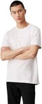 Calvin Klein Jeans T-Shirt Manches Courtes Homme Monologo Col Ras-du-Cou, Blanc (Ivory), XS