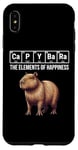 iPhone XS Max Capybara The Elements Of Happiness Periodic Table Chemistry Case