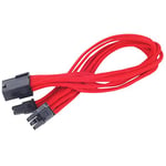 SilverStone SST-PP07-PCIR - 25cm 8pin vers PCI-E 6+2pin Cable d'extension manchonné, rouge