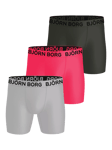 Björn Borg Sports Boxer Briefs, Pack of 3, Pink Bright