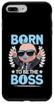 Coque pour iPhone 7 Plus/8 Plus Baby Boss « Born To Be The Boss » Like A Boss Kids