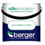 Berger Silk Emulsion Pure Brilliant White - Walls & Ceillings Paint 5L