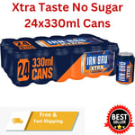 IRN-BRU Fizzy Drink Cans 330Ml Pack of 24 Regular,Sugar Free,Xtra Taste No Sugar