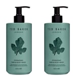 Ted Baker  London fig leaf & cedar hair And Body Wash 500ml -2 Pack