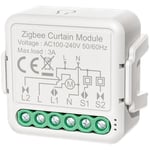 Module de commutateur de rideau intelligent Zigbee app Télécommande Contrôle vocal Partage de groupe de synchronisation Compatible avec Alexa Echo