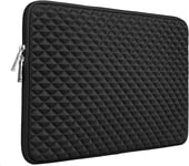 Rainyear Housse 16 Pouces Ordinateur Portable Mousse De Diamant Protection Sacoche Rembourré Laptop Sleeve Anti-Chocs Sac Compatible Avec 16 Macbook Pro M1 Max Spécialement Pour A2141 A2485(Noir)