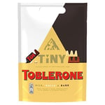 Toblerone Tiny's Milk, White & Dark Chocolates with Honey & Almond Nougat 280g, Perfect for Diwali, Approx 35 Toblerone Tiny's