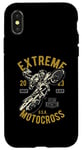 Coque pour iPhone X/XS Modèle Extreme Dirt Bike Motocross Rider 2023