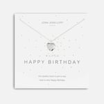 Joma Jewellery Women's A Little Happy Birthday Necklace - Silver