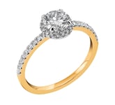 Midem Paris halo-diamantring 1,00ct MIGL24075-185