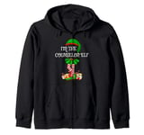 Matching Family Women Girls I'm The Counselor Elf Christmas Zip Hoodie