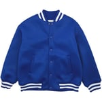 Manteau enfant Vintage  Veste bombers bleu avec lignes blanches - 6 ans