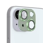 Verre Trempé Caméra pour iPhone 15 et 15 Plus Cadre Alliage Aluminium Enkay Vert