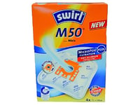 Swirl M 50, Orange, Vit, Miele, Miele S241i - S256i, S290 - S299, S300i - S399i, S500 - S599, S700 - S799  Miele Cat & Dog ..., 4 Styck, 1 Styck