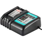 Sjqka - Waitley – chargeur DC18RC pour Batteries Makita 14.4V 18V, BL1860B BL1860 BL1850B BL1850 BL1840B BL1840 BL1415 BL1430