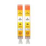 2 Yellow Printer Ink Cartridges for HP Officejet 6000, 6500, 6500A, 7000, 7500A