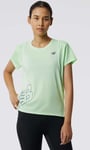 New Balance Womens Printed Fast Flight SS Top