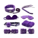 7/10pcs Adults Sex SM Toys Sexy BDSM Bondage Set Kit Hand Cuffs Foot Cuffs Whip