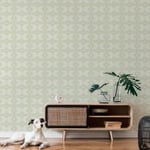 A.S. Création Retro 70's Panel Wallpaper Green/Cream Retro Chic 395331 8.50m x 0.53m Paste The Wall