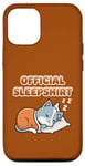 iPhone 12/12 Pro Official Sleep Apparel Cute Kawaii Cat Sleeping Case