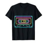 Cassette NEON Tapes Mixtapes 80s 90s Music Songs Retro T-Shirt