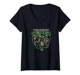 Teenage Mutant Ninja Turtles Raphael Neon Sign Ninja Mode V-Neck T-Shirt