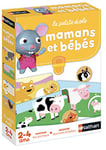 Nathan - La Petite Ecole - Mamans et Bébés - Découvrir les Animaux, leurs Petits et le Milieu où Ils Vivent - Jeu Educatif - Coffret de 6 Jeux Progressifs - Pour Enfants à partir de 2 ans