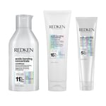 Redken, Routine Réparatrice pour Cheveux Abîmés et Sensibilisés, Colorés ou Naturels, Répare et Renforce la Fibre, Transformation Immédiate, Acidic Bonding Concentrate