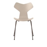 Fritz Hansen - Grand Prix 3130 Stol Färgad Ask, Light Beige/Dark Brown - Spisestoler - Arne Jacobsen