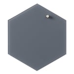 Magnetisk Naga Glastavle Hexagon 21 Cm Grå