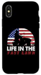 Coque pour iPhone X/XS Tondeuse à gazon Life In The Fast Tondeuse à gazon Racing Gardener