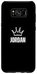 Galaxy S8+ King Jordan Crown - Custom First Name Birthday #1 Winner Case