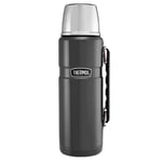 Thermos Stainless King Flask with Handle 1.2 Litre Gun Metal Grey