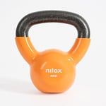 Nilox, Kettlebell 4 kg, poids de gymnastique et pour entraînement à la maison, Kettlebell avec poignée confortable et base de plateau anti-enroulement, entrainement en cascade Poids fixe 4 kg, intérieur en fonte