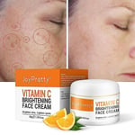 Face Cream Vitamin C Cream Eliminera mörka fläckar Whitening Fuktgivande Anti-Aging - Vit - 50ml