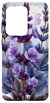 Galaxy S20 Ultra Purple Lavender Blossom Leaves Flowers Floral Girly Case