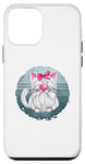 Coque pour iPhone 12 mini White Cat Graphic For Women Retro Kitten White Cat Mommy