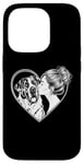 iPhone 14 Pro Saint Bernard Mom Dog Art Valentine's Day Heart Case