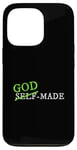 Coque pour iPhone 13 Pro Graphique vert vieilli fabriqué par Dieu vert