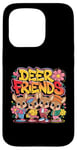 Coque pour iPhone 15 Pro Design Deer Friends Kids – Animaux adorables