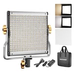 NEEWER Dimmable Bi-color LED with U Bracket Professional Video Light for Studio, YouTube Outdoor Video Photography Lighting Kit, Durable Metal Frame, 480 LED Beads, 3200-5600K, CRI 96+(UK Plug)