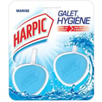 HARPIC Pack de 2 Blocs Nettoyant WC Galet Hygiène Marine